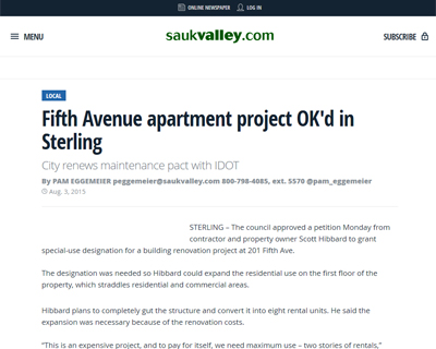 Sauk Valley News The Farmhouse